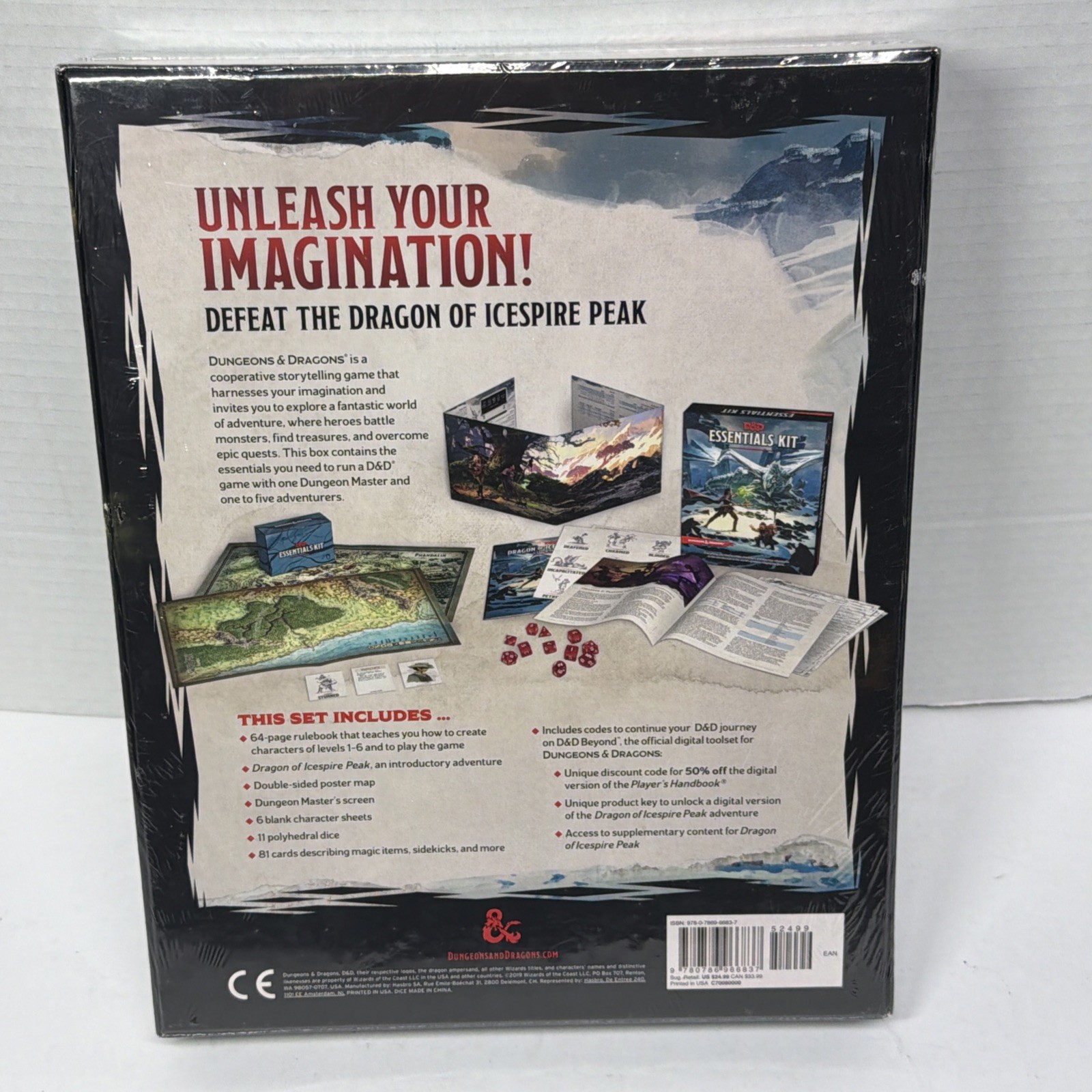 Dungeons and Dragons Essentials Kit (d&d Boxed Set) by Wizards RPG Team SEALED