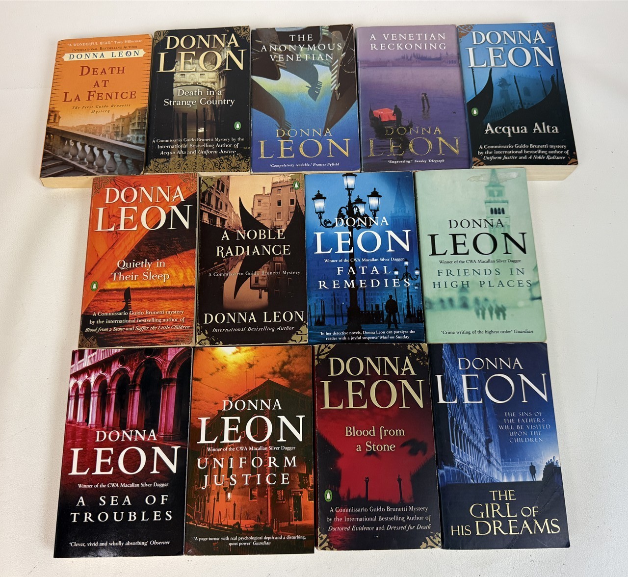 Donna Leon Lot 13 Commissario Brunetti Death La Fenice / Girl of His Dreams