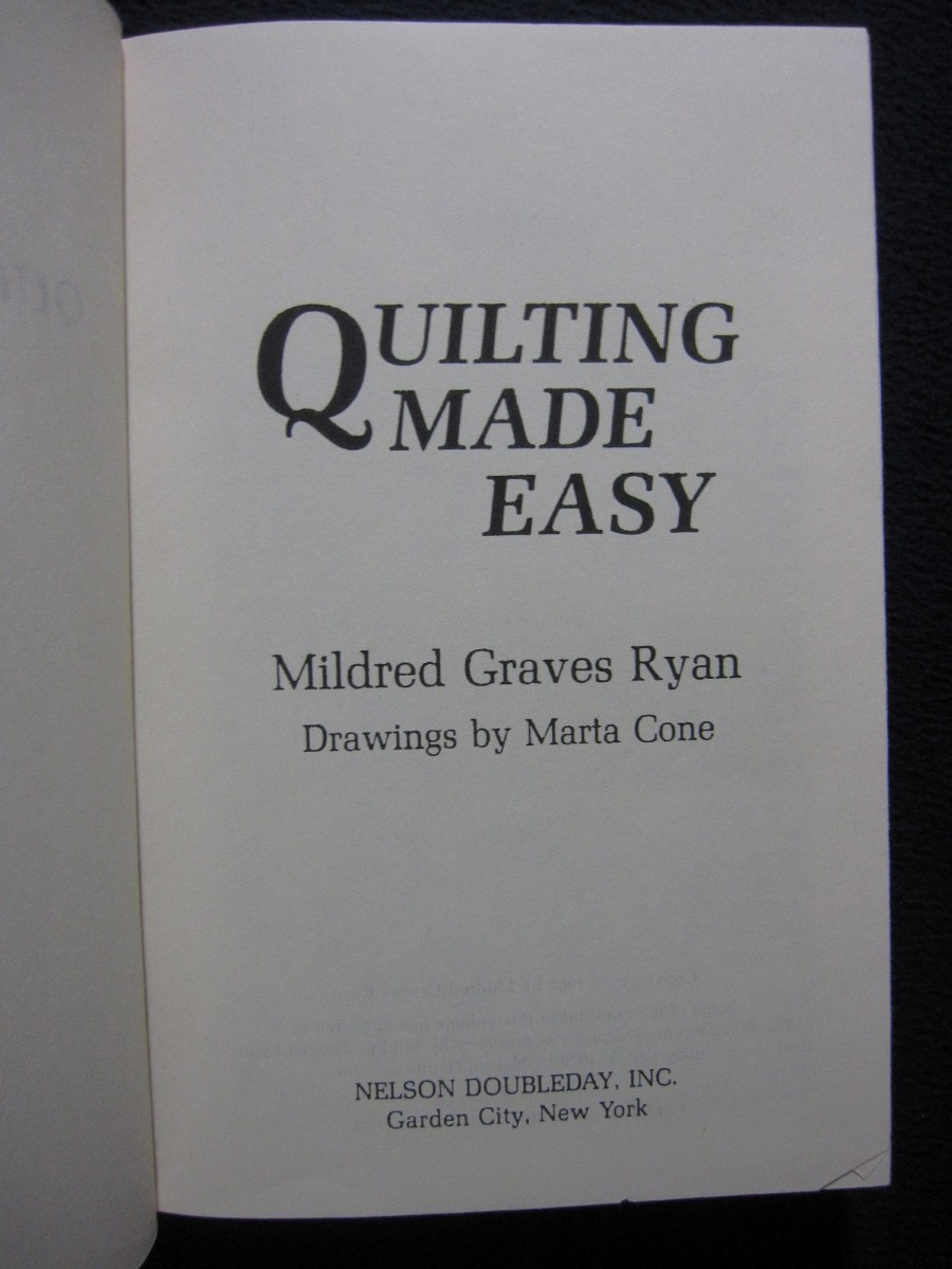 Quilting Made Easy [Hardcover] Mildred Graves Ryan