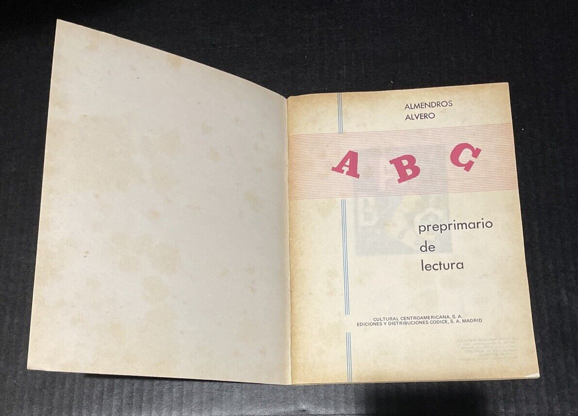 Rare Pre Primario De Lectura By Almendros Alvero 1980 Former Cuban Early Reader