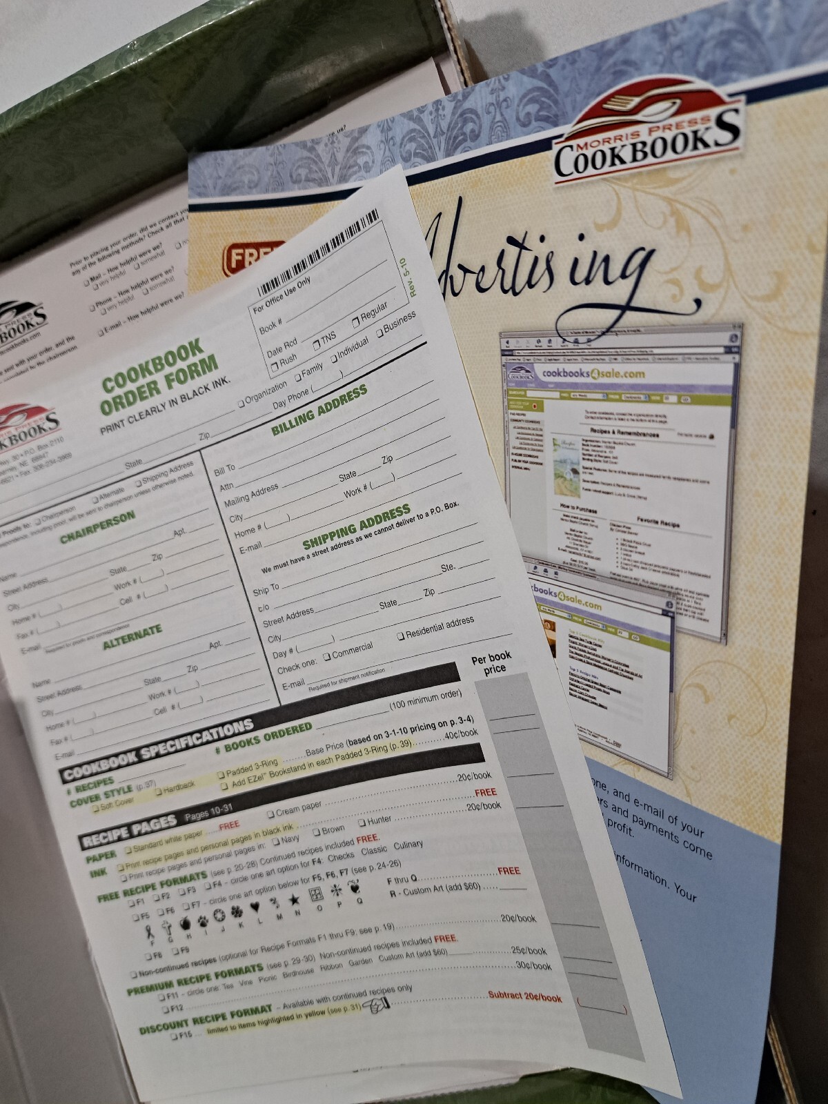 Morris Press Cookbooks Cookbook Publishing Kit Create Your Own Cookbook