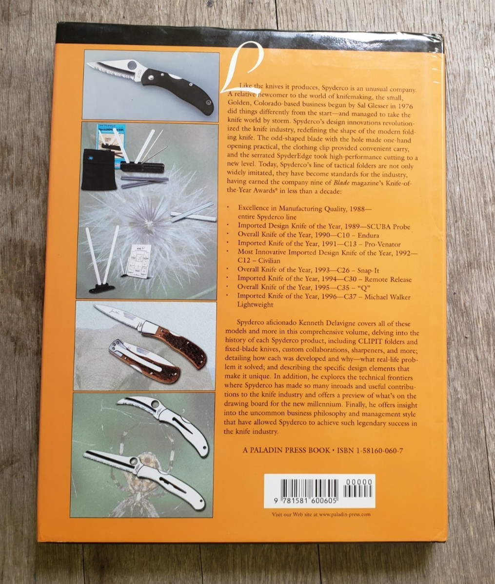 THE SPYDERCO STORY, A NEW SHAPE OF SHARP, DELAVIGNE, FIRST EDITION HARDCOVER