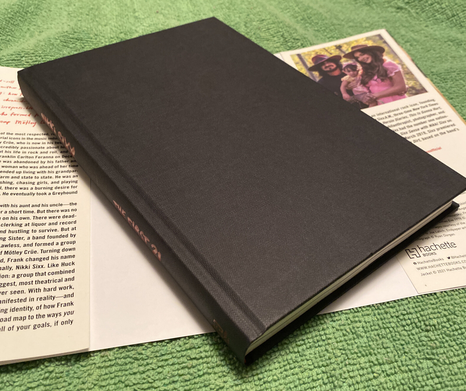 Nikki Sixx The First 21 Hand Signed Book 1st Edition Motley Crue Bassist
