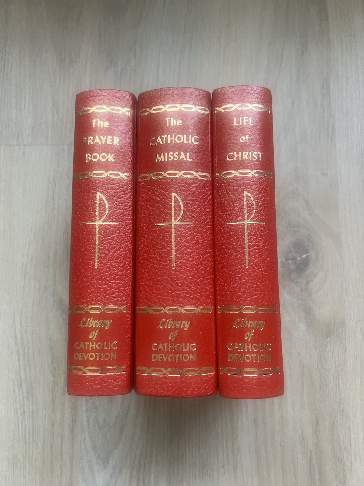 The Catholic Press Library of Catholic Devotion 3-Book Set Illustrated 1959-61