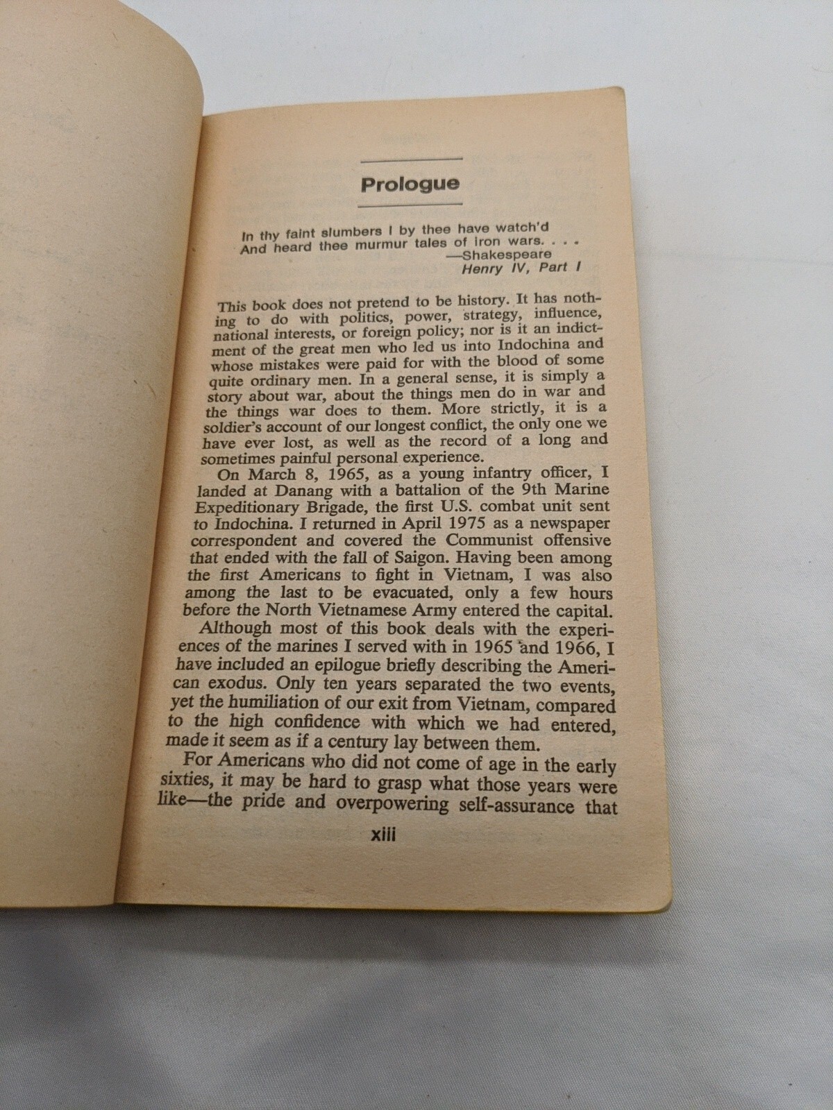 A Rumor Of War Philip Caputo Paperback Novel