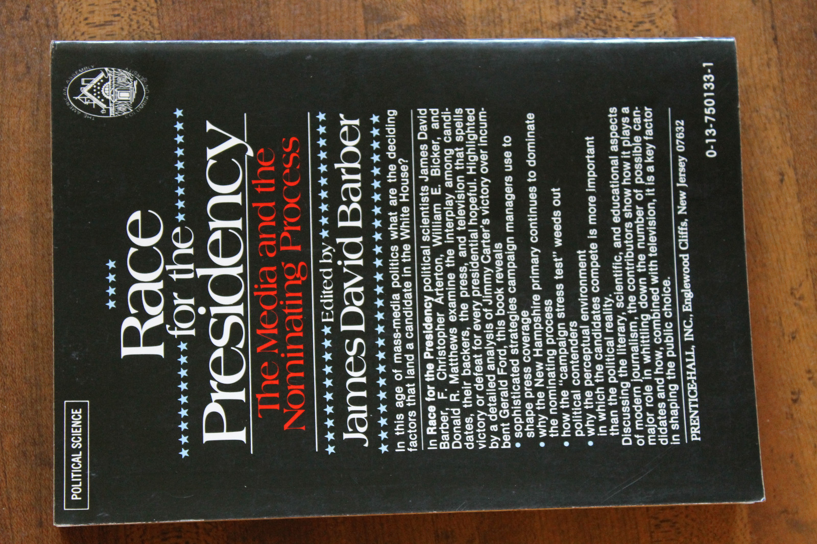 Race for the Presidency : The Media and the Nominating Process 1978 Paperback