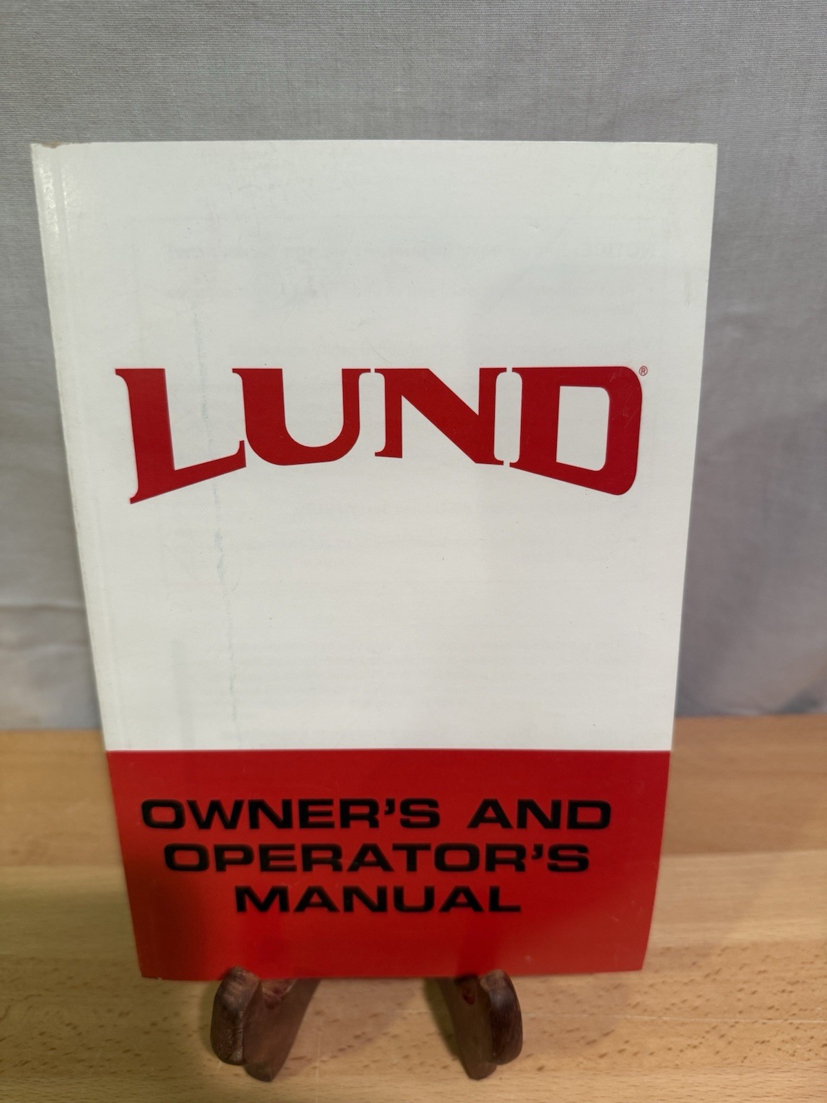 LUND BOAT OWNERS & Operators MANUAL NO DATE Pre Owned Book