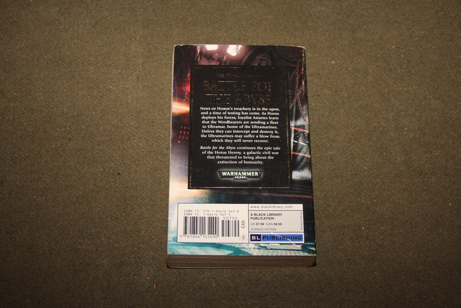 Battle For The Abyss by Ben Counter 2008 PB 3rd Print Warhammer 40K Horus Heresy