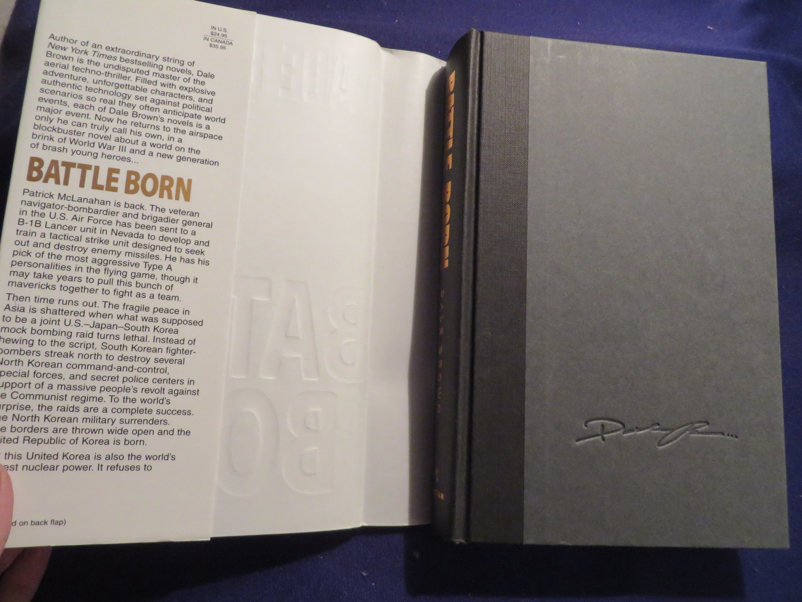 1999 BATTLE BORN Hardcover Book by DALE BROWN First Print