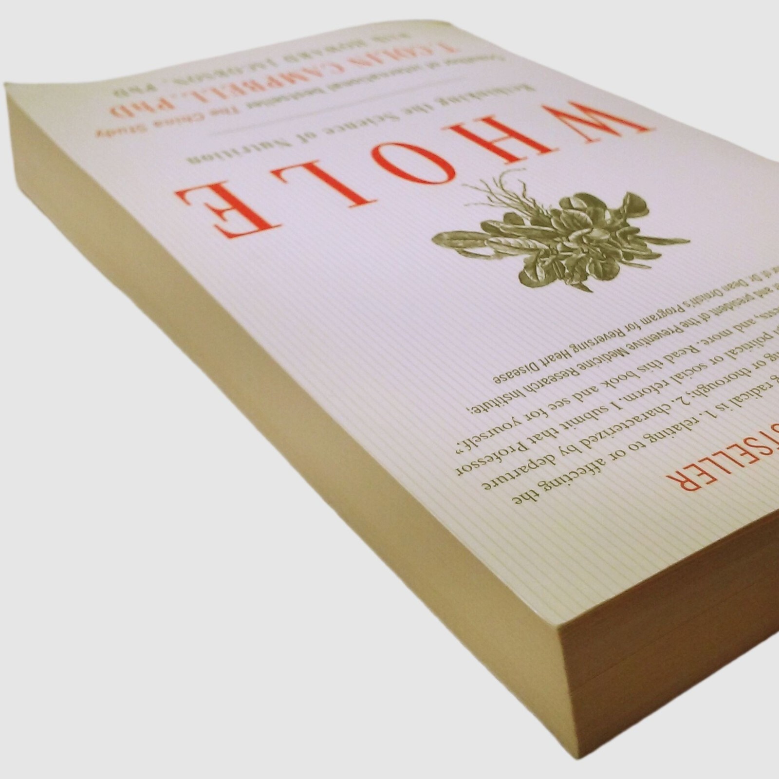 Whole-Rethinking Science of Nutrition T. Colin Campbell Ben Bella 2014 Lifestyle
