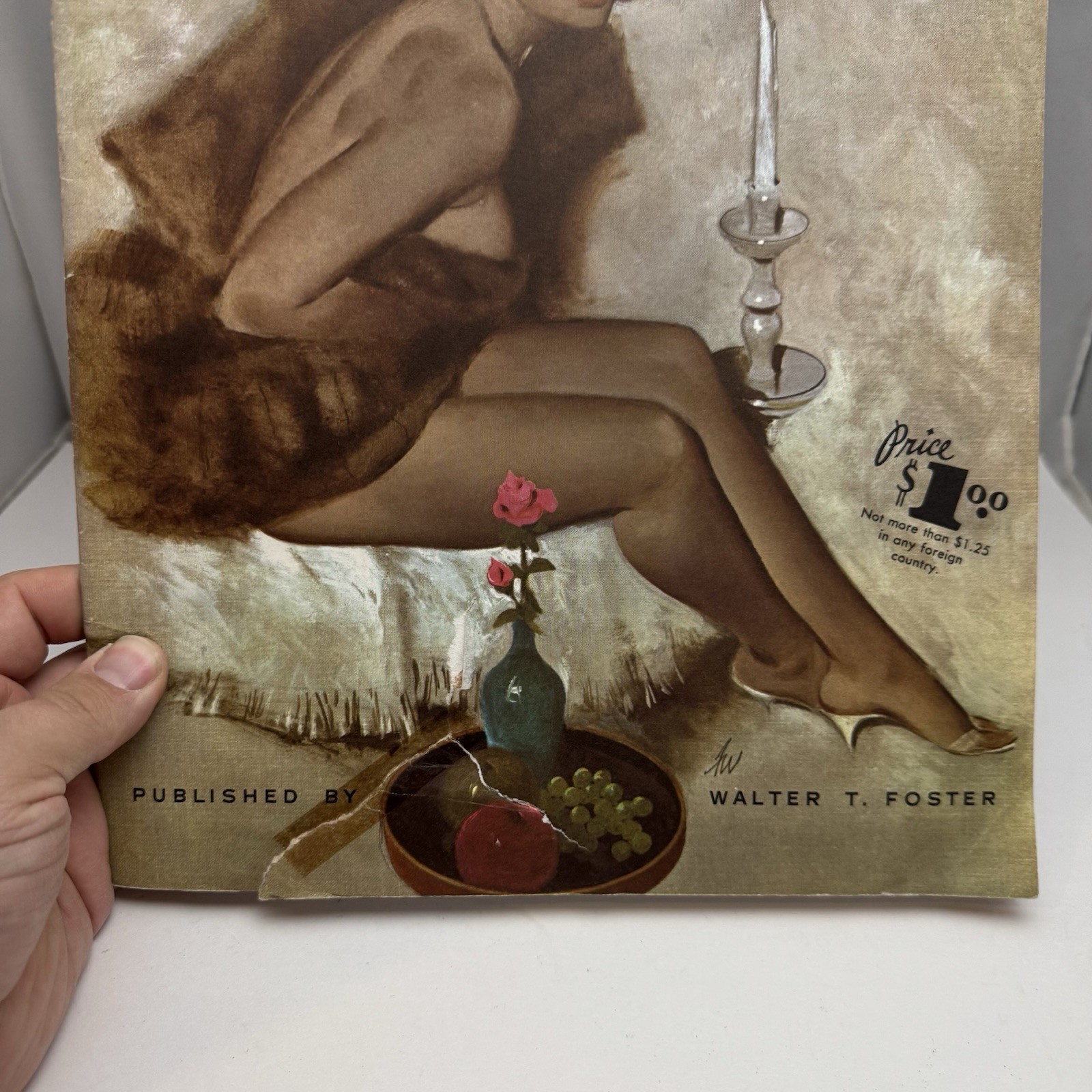 Vintage Retro MCM The Nude By Fritz Willis Published by Walter T Foster Art Book