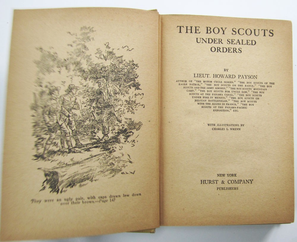 1916 Boy Scouts Under Sealed Orders Hardcover Book Howard Payson Vintage Kids