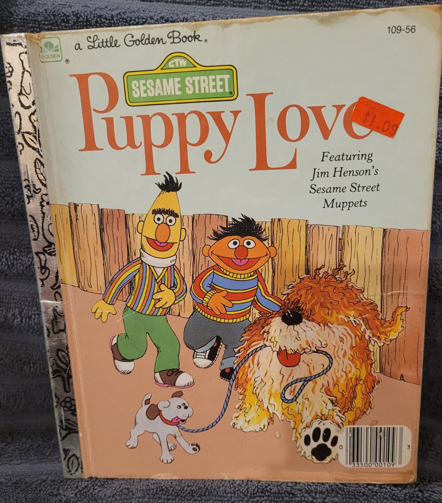 Vintage 1983 CTW Sesame Street Puppy Love A Little Golden Book 109 – 58