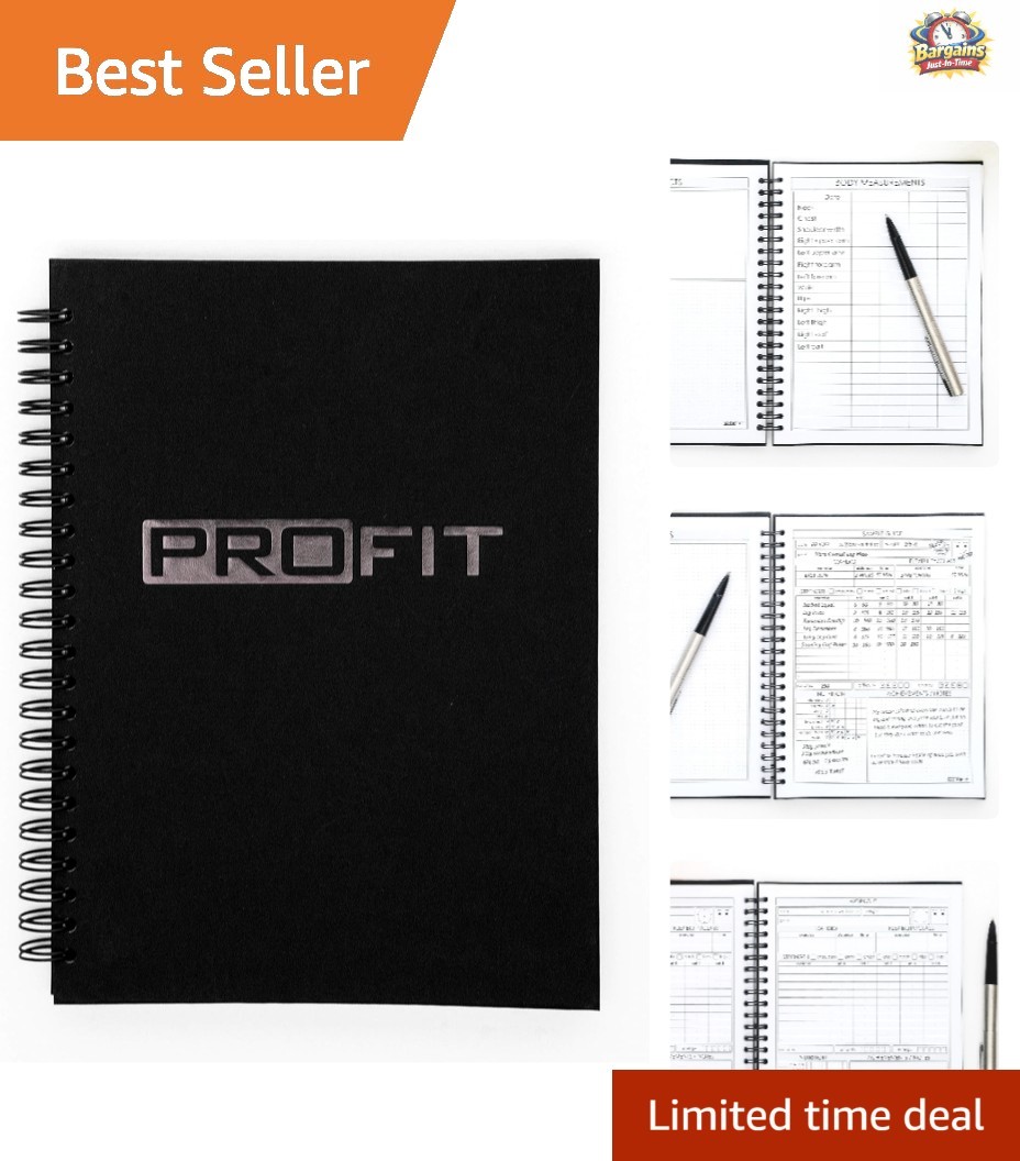 Elegant ProFit A5 Fitness Log Book: 140 Pages for Workout and Nutrition Tracking