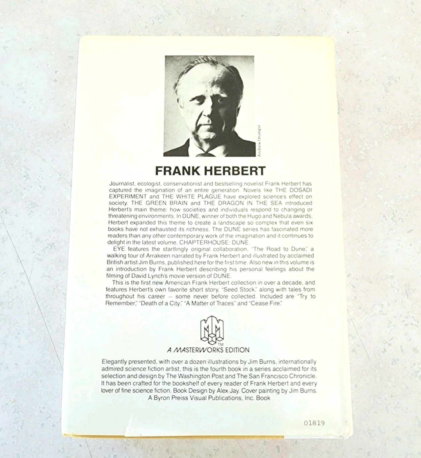 EYE Frank Herbert 1st Book Club Ed 1985 HC Early Printing Jim Burns Art RARE