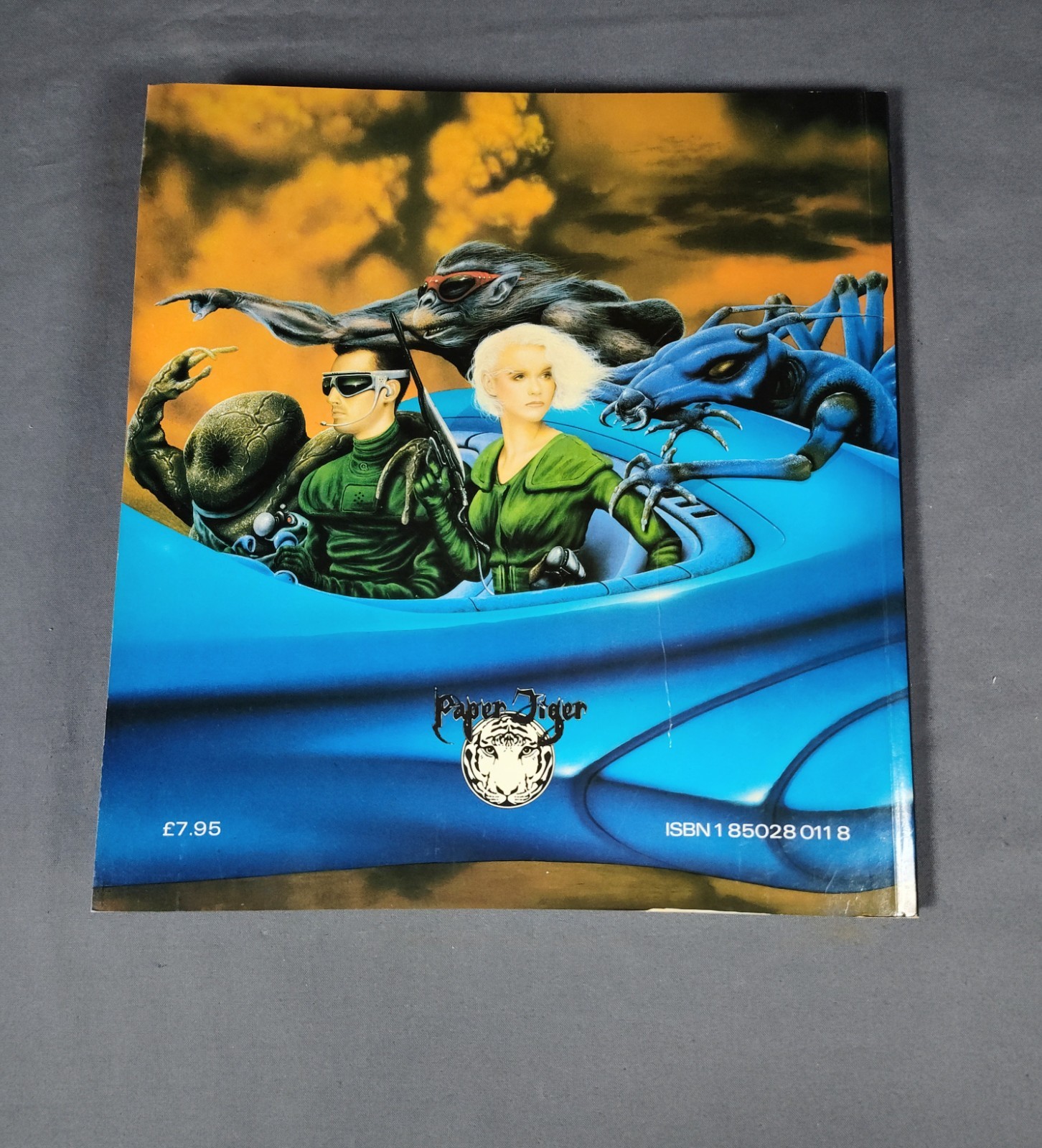 1985 Lightship Jim Burns Art Book First Edition Paper Tiger Limpback