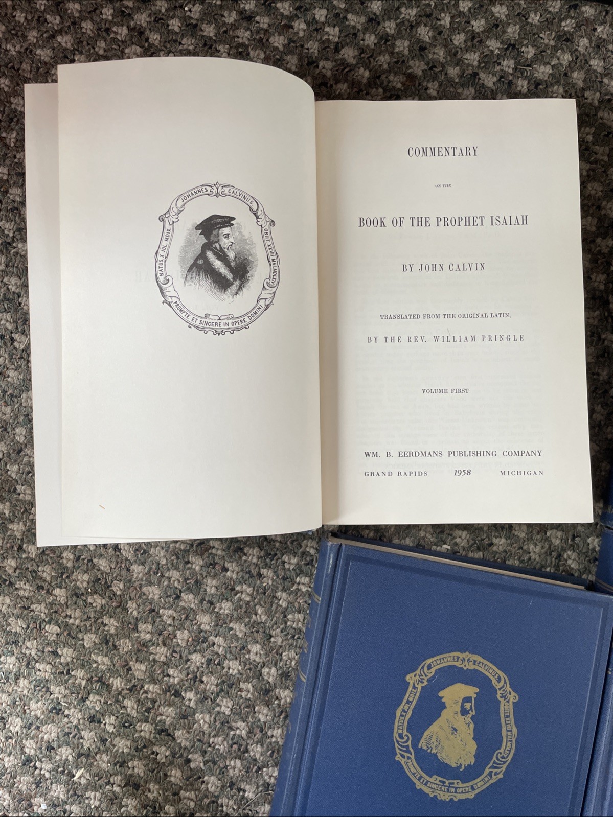 Calvin’s Commentary on Isaiah 4 Volume Set Eerdmans Hardback