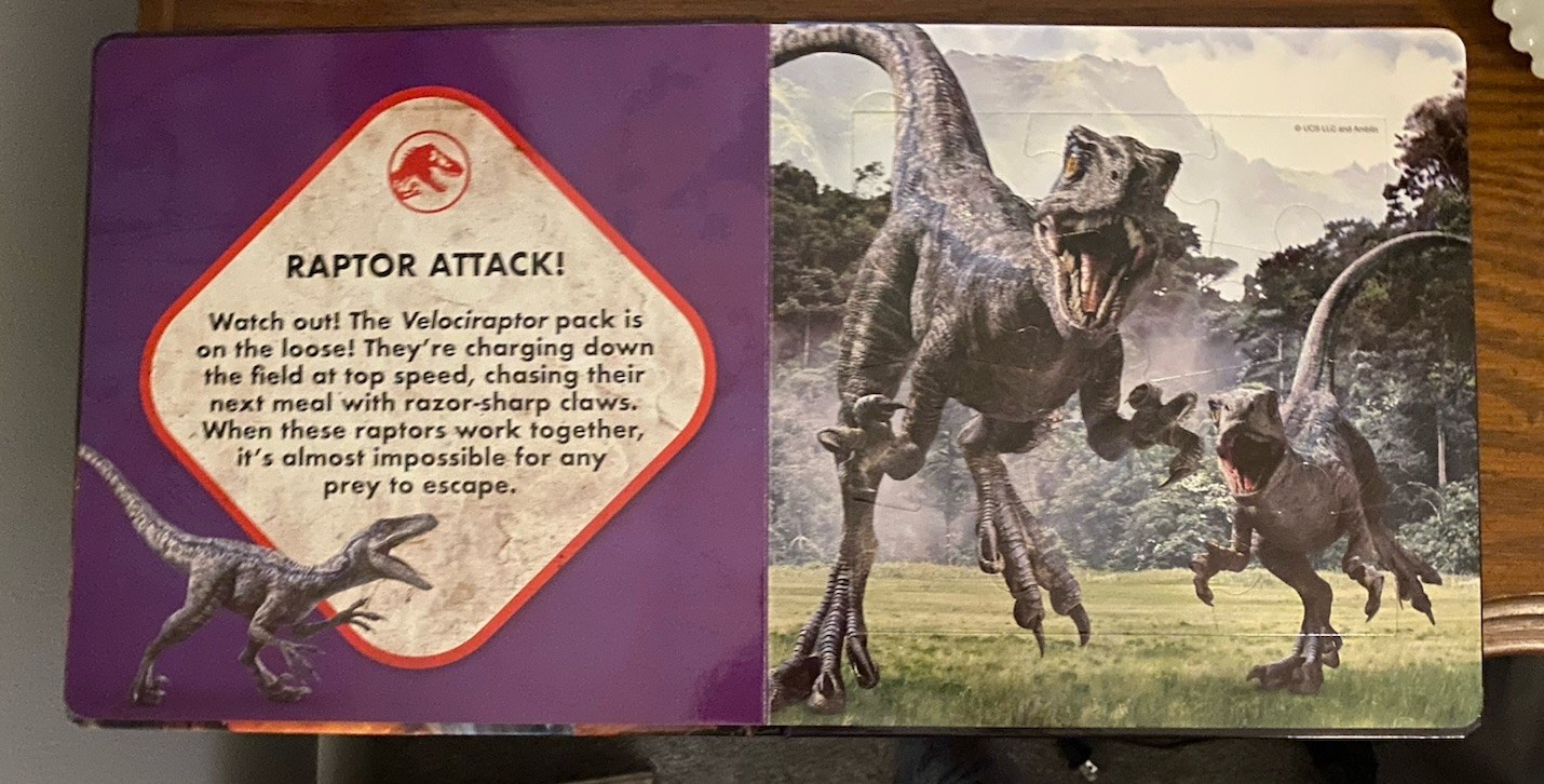 Jurassic World My First Puzzle Book Dinosaur