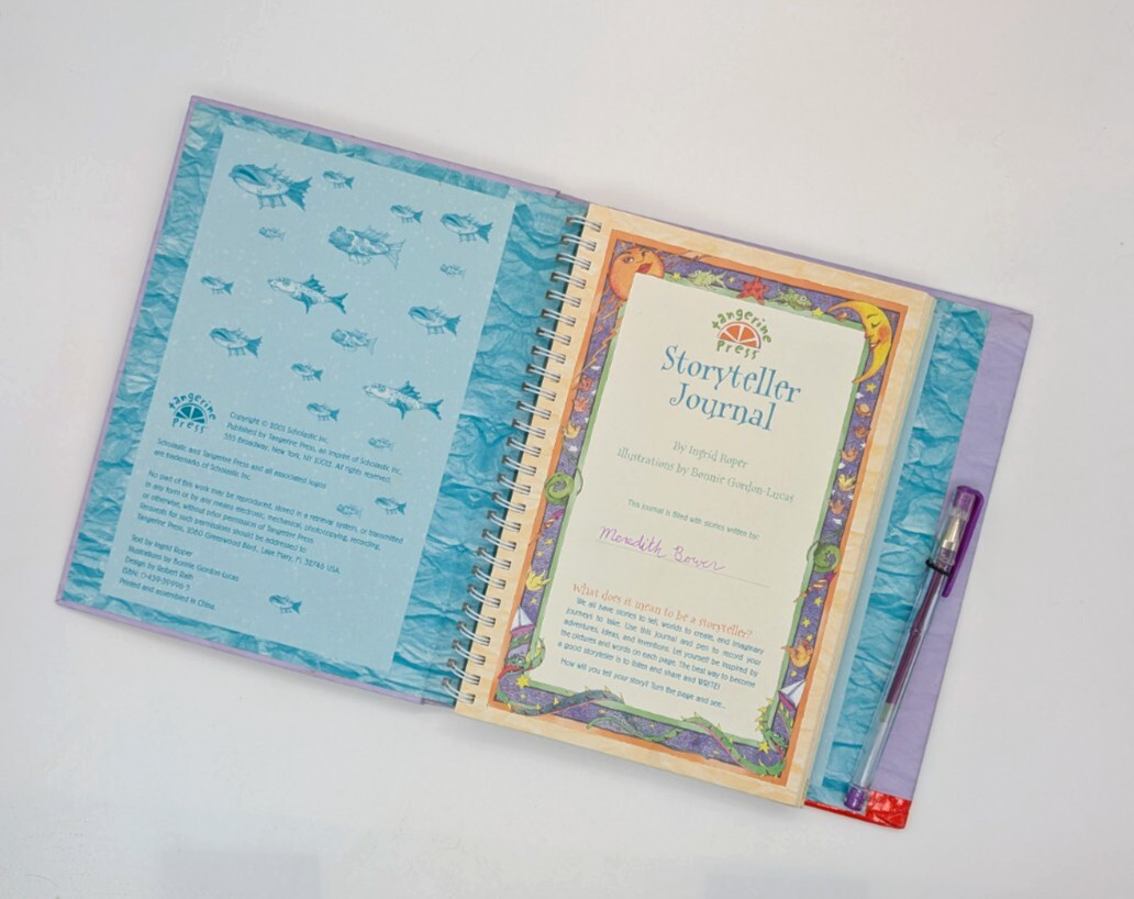 Storyteller Journal Activity Book Scholastic Tangerine Press 2001 Good Used