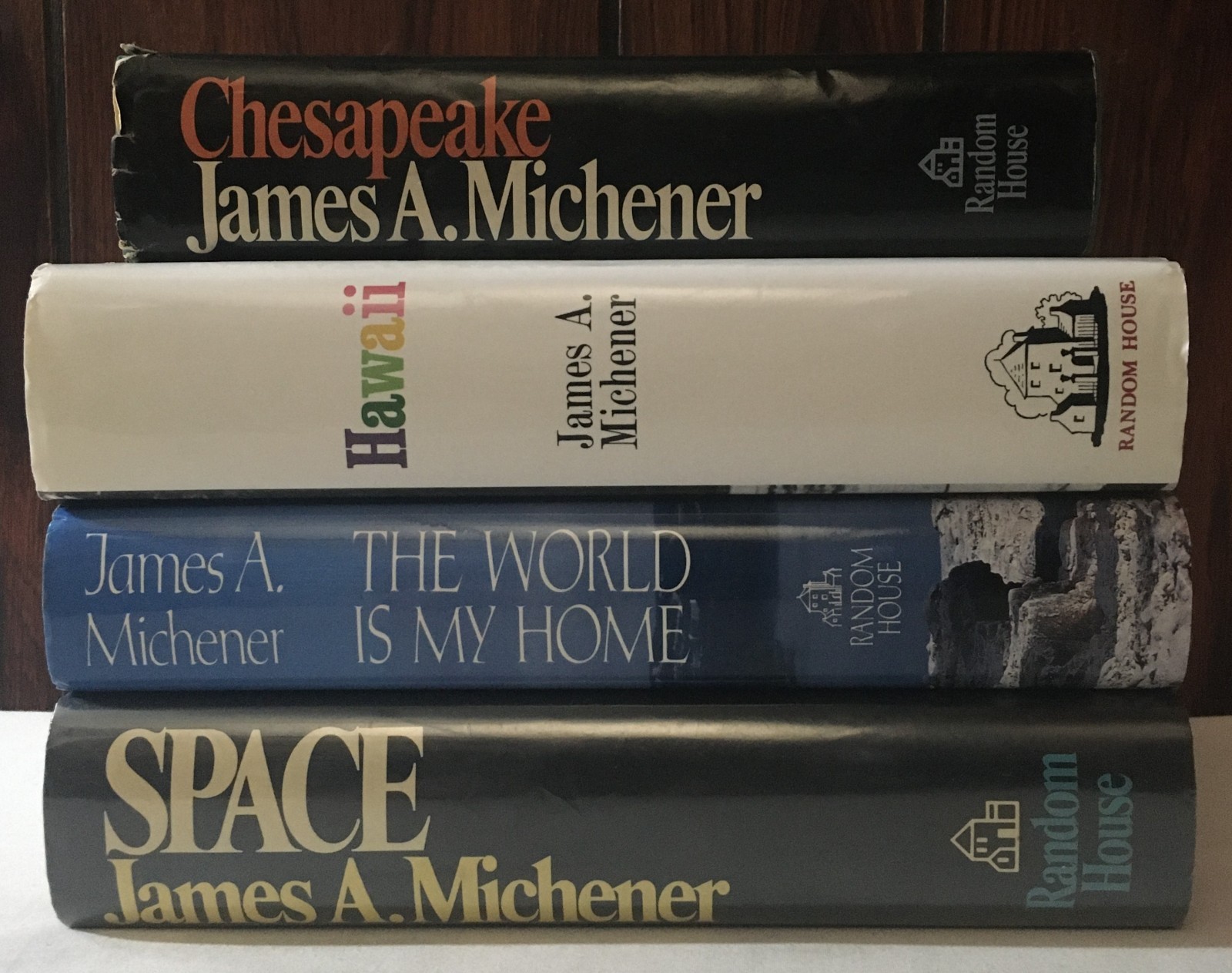 Lot Of 4 James A. Michener Hardcover Books With Dust Jackets
