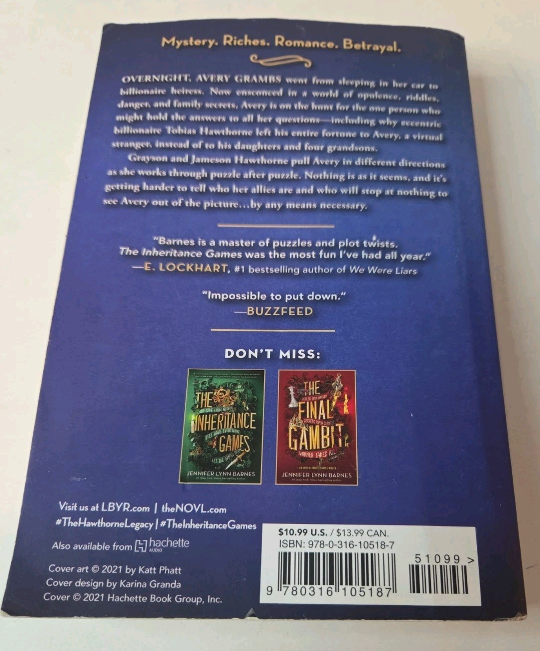 The Inheritance Games Series Paperback Book Lot of 3 Set Jennifer Lynn Barnes