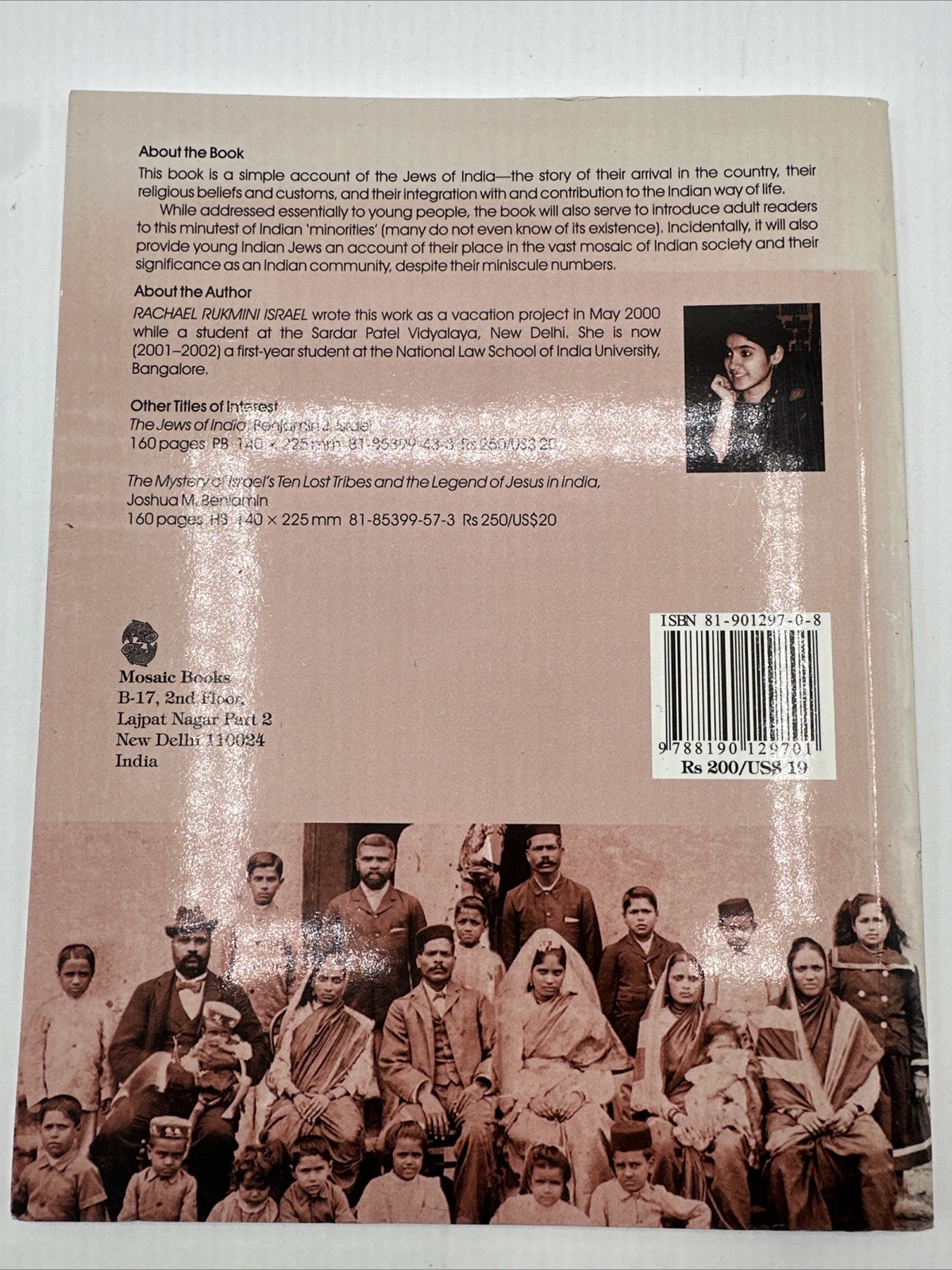 The Jews Of India Their Story Rachael Rukmini Israel 82 Pages 2002