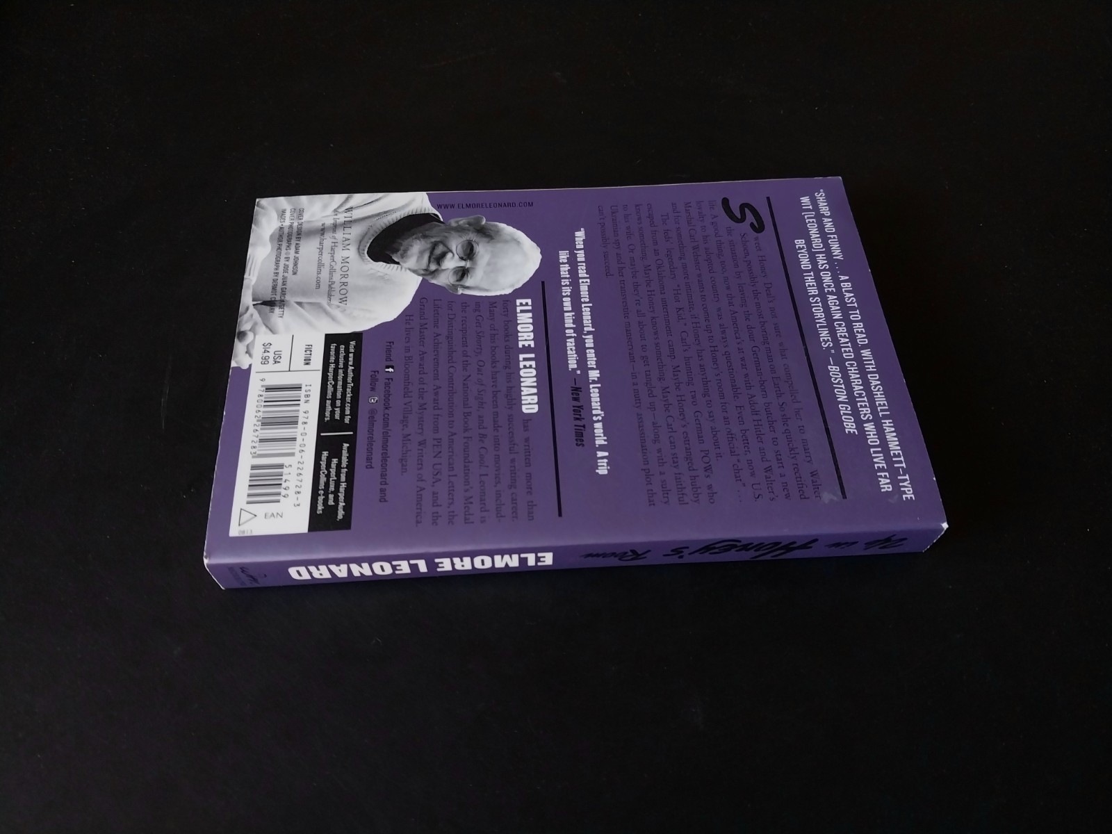 Elmore Leonard – Up in Honey’s Room – William Morrow First Printing 2013