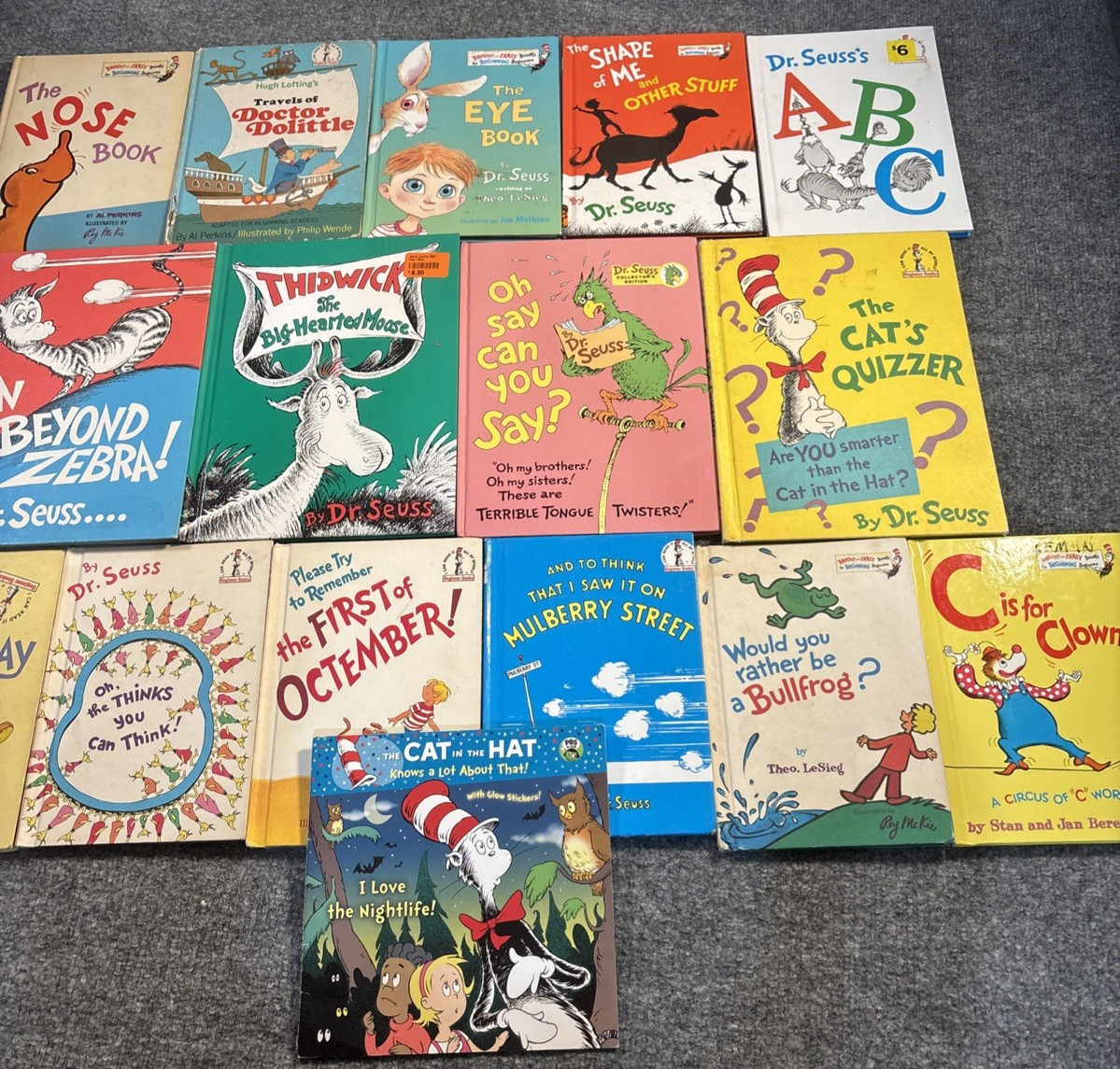 Lot of 16 Vintage Dr Suess Books I Can Read All By Myself Bright Early Beginning