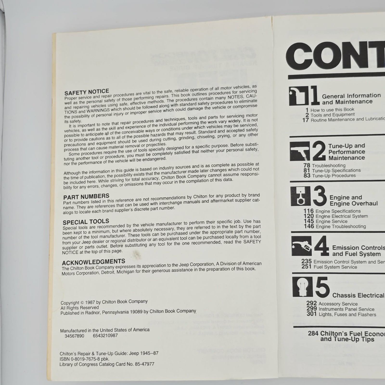 Jeep Shop Manual 1945 – 1987 CJ 7 CJ 5 Wrangler Scrambler CJ3 CJ2 Repair Book
