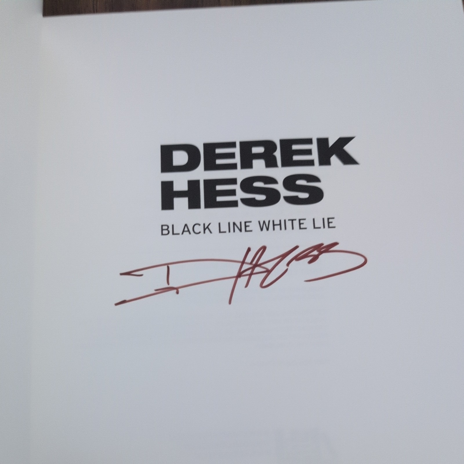 Black Line White Lie Derek Hess Art Book Hardcover *signed by Hess* Like New