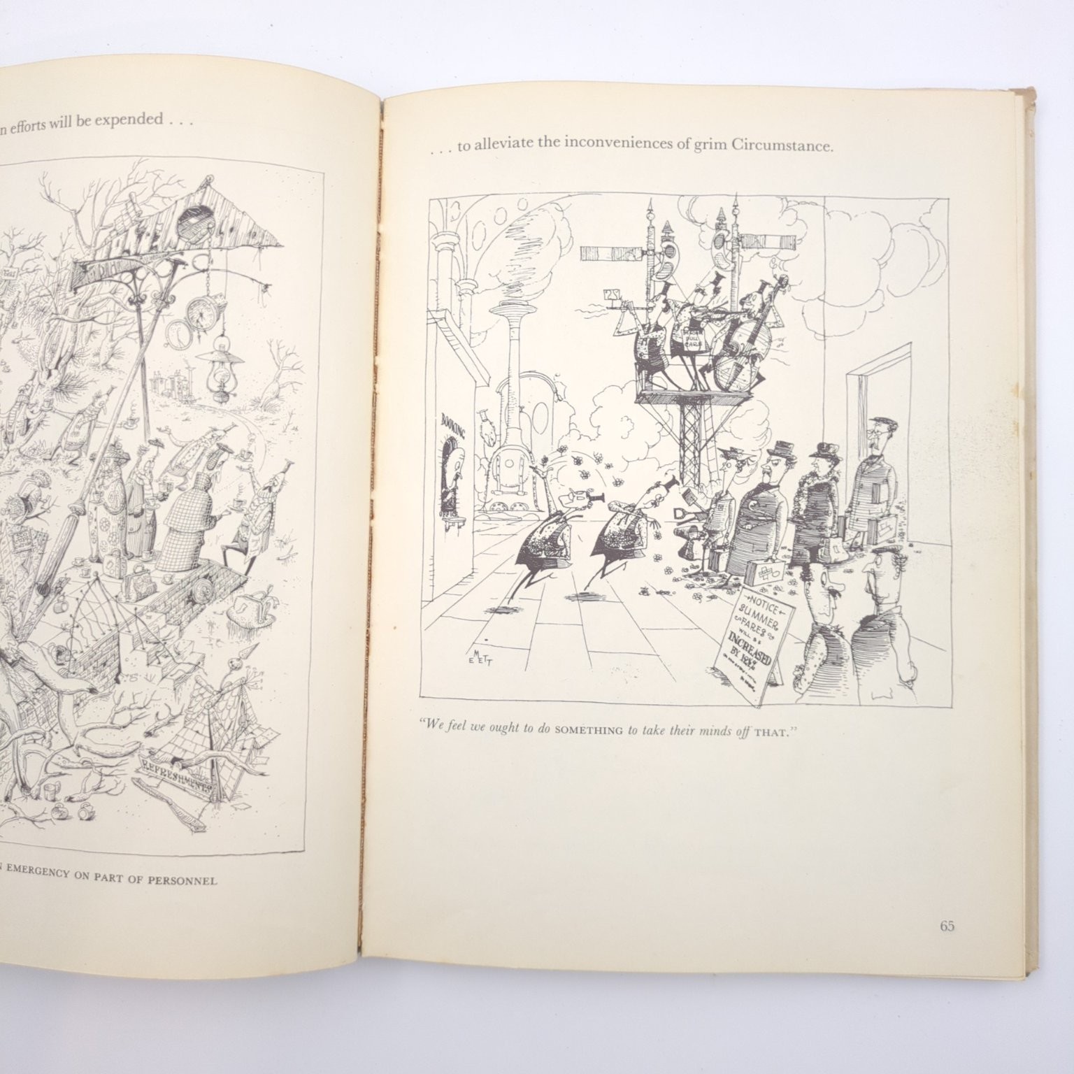 Emett’s Domain Rowland Emett 1953 First Edition Illustrated Harcourt Brace