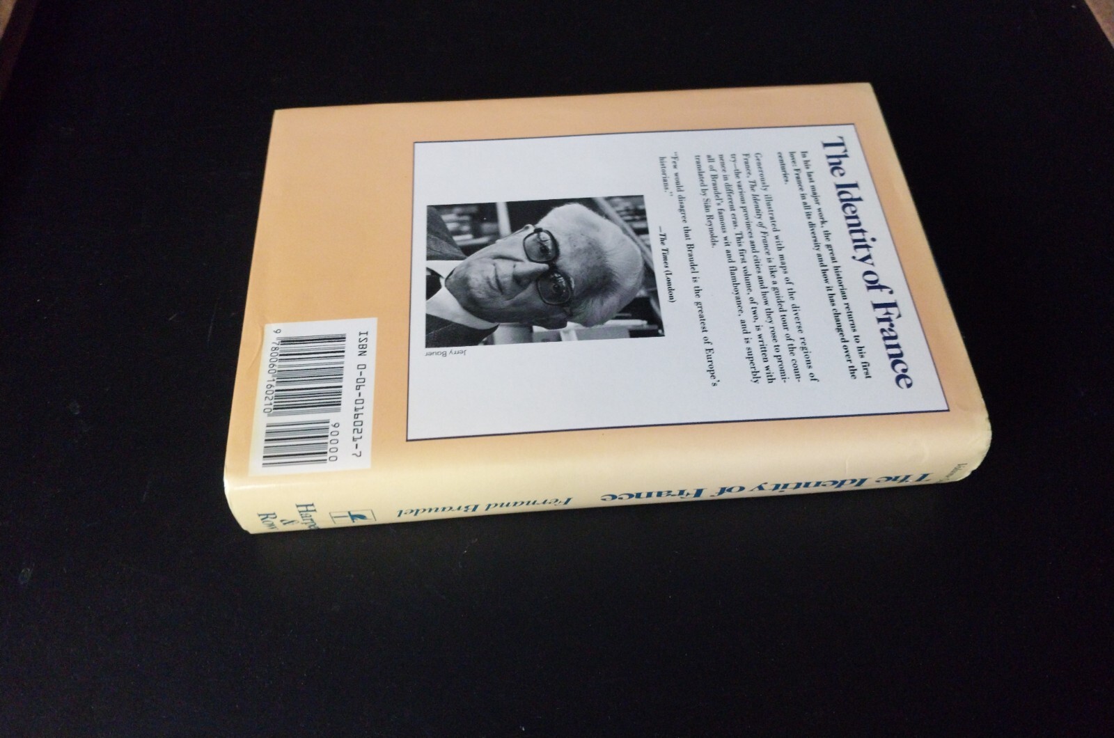 Fernand Braudel – The Identity of France Vol I – First US Edition First Printing