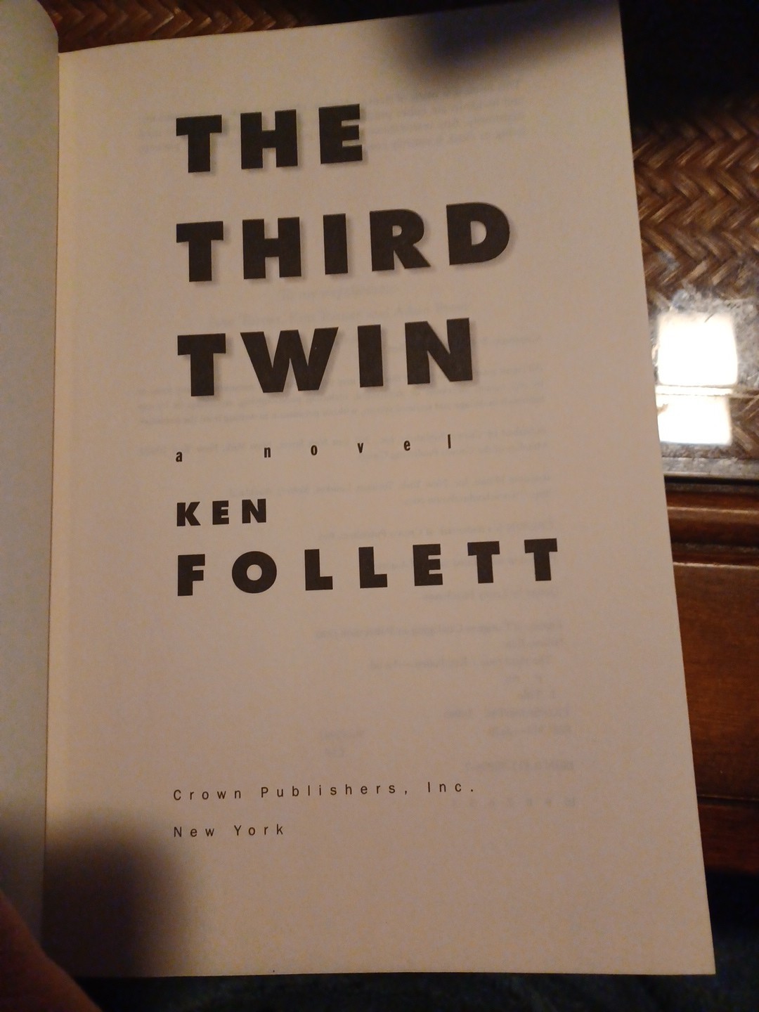 The Third Twin Ken Follet