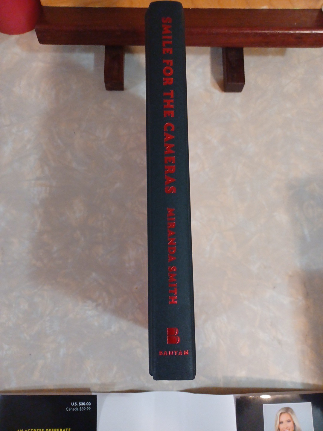 Smile for the Cameras – Miranda Smith SIGNED HCDJ 1st Edition/1st Printing