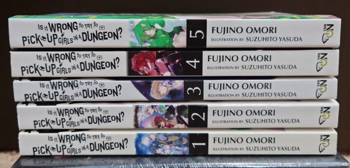 Is It Wrong to Try to Pick Up Girls in a Dungeon English Light Novel Vol 1-5