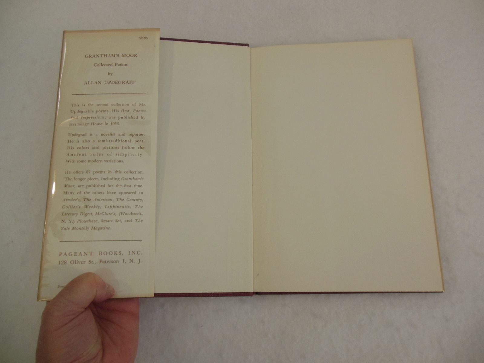 Allan Updegraff GRANTHAM’S MOOR Pageant Books First Edition 1960 HC/DJ