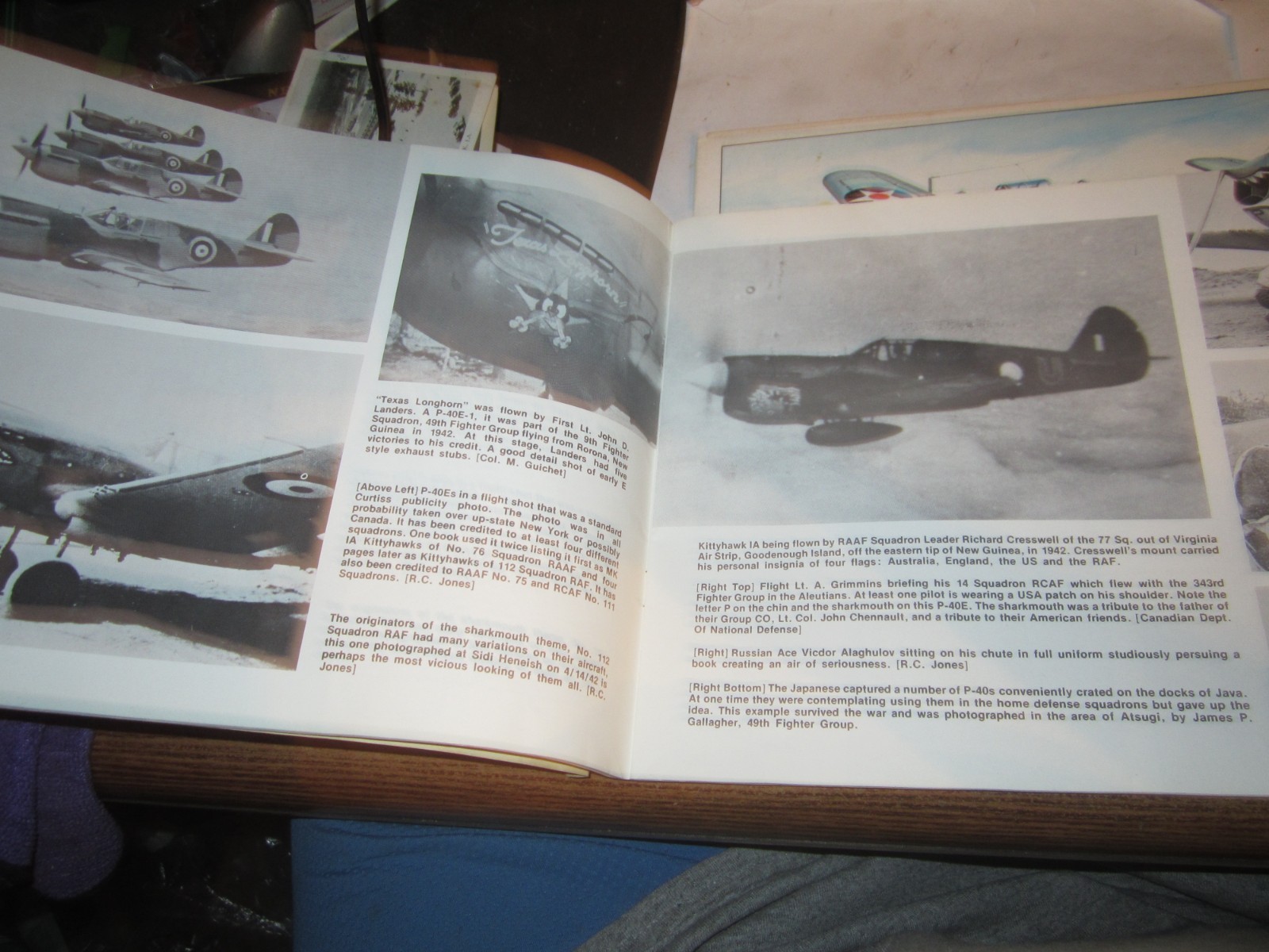 1976 SQUADRON SIGNAL #26 CURTISS P-40 WARHAWK IN ACTION # 1126 58 PAGES