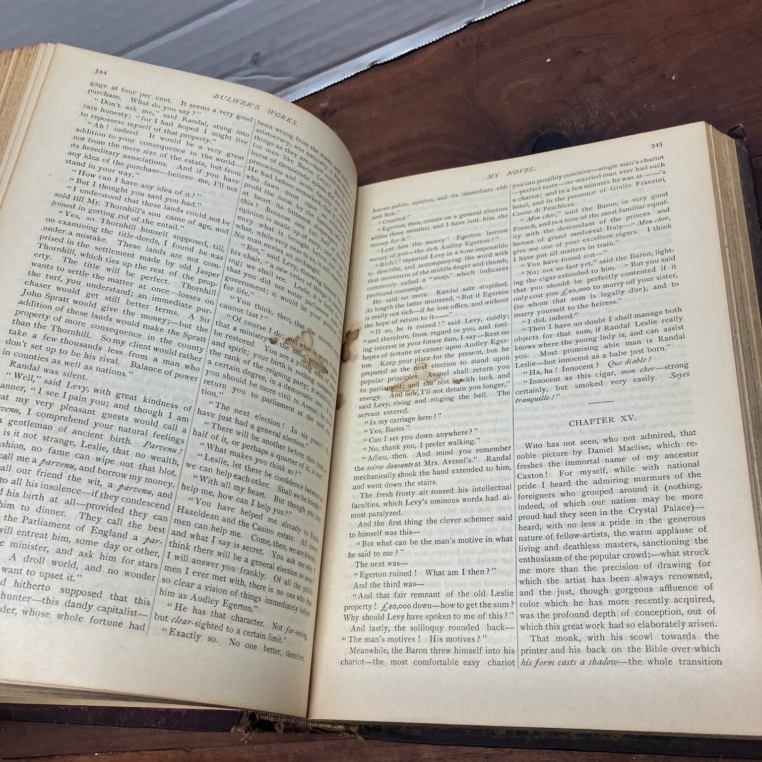 Bulwer’s Works Vol III Edward Bulwer Lytton My Novel Zicci Rhine P.F. Collier