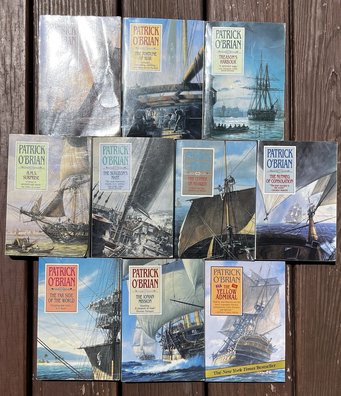 Patrick O’Brian Master and Commander Aubrey-Maturin Books Lot 10 Norton Nautical