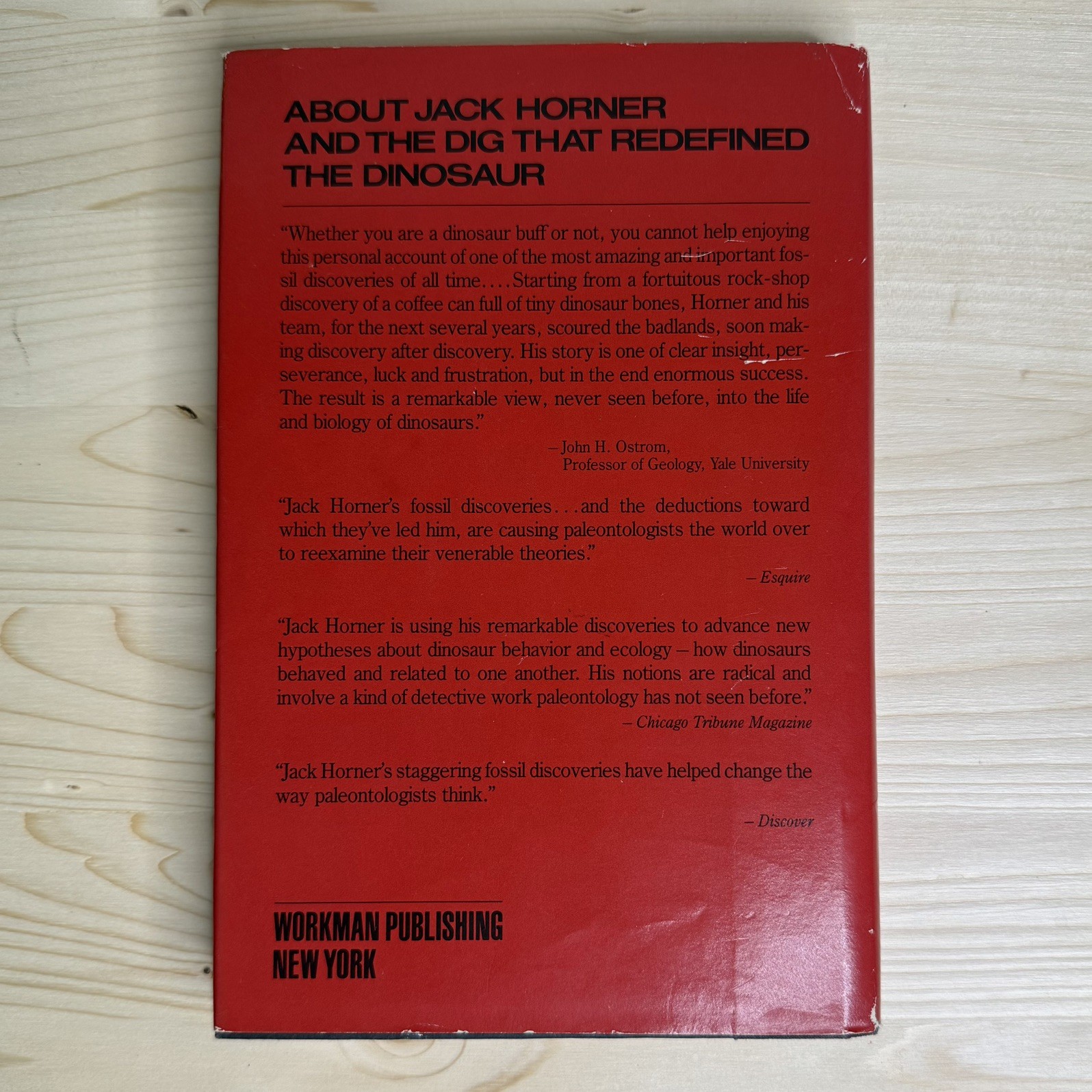 Digging Dinosaurs by James Gorman and John R. Horner 1988, 1st Edition Hardcover