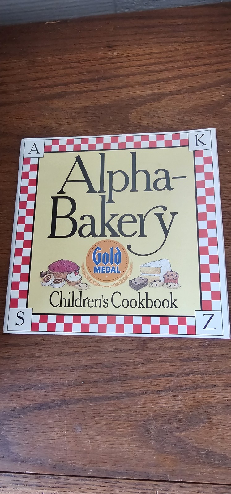 Alpha-Bakery Gold Medal Children’s Cookbook Paperback Illustrated Ages 4-8 9-12