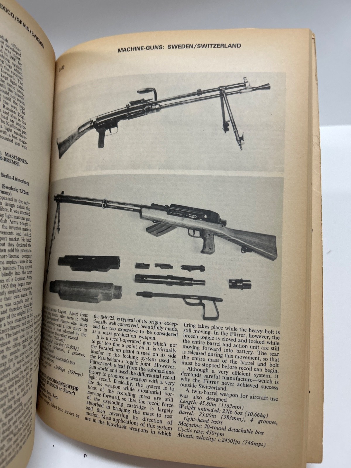 Vintage Firearms paperback book”Military Small Arms of 20th Century” 1973