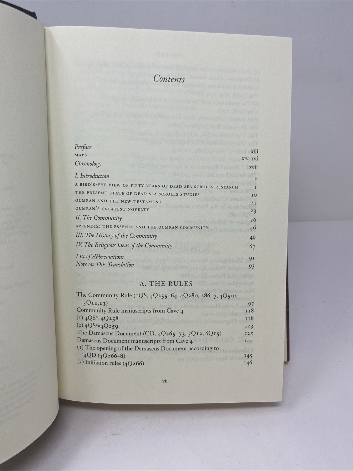 Dead Sea Scrolls English Vermes HC 1997 Unmarked Pages Foxing Edges