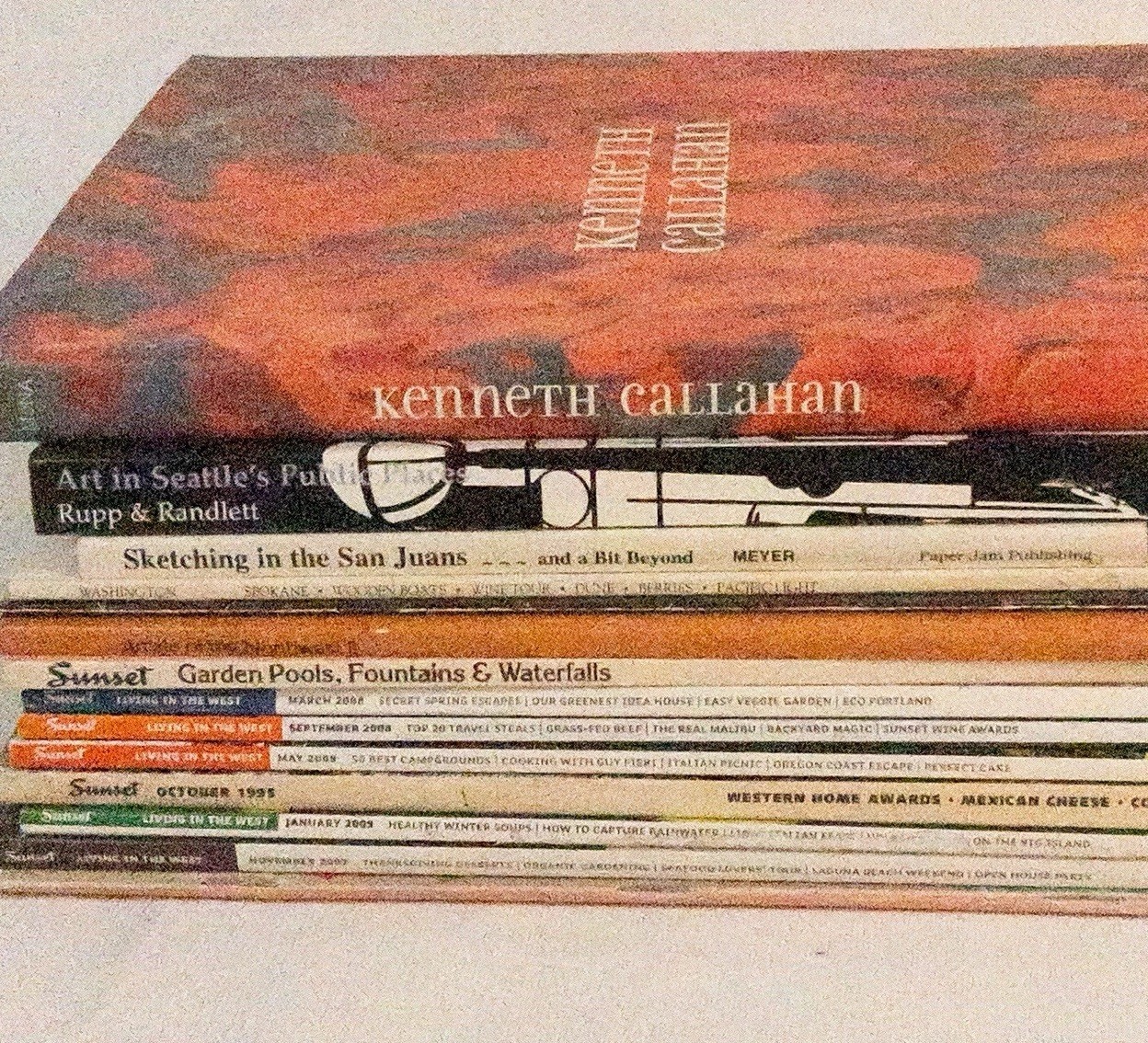 Art & Garden Magazines Lot Sunset Artists of the Northwest Seattle Art Books