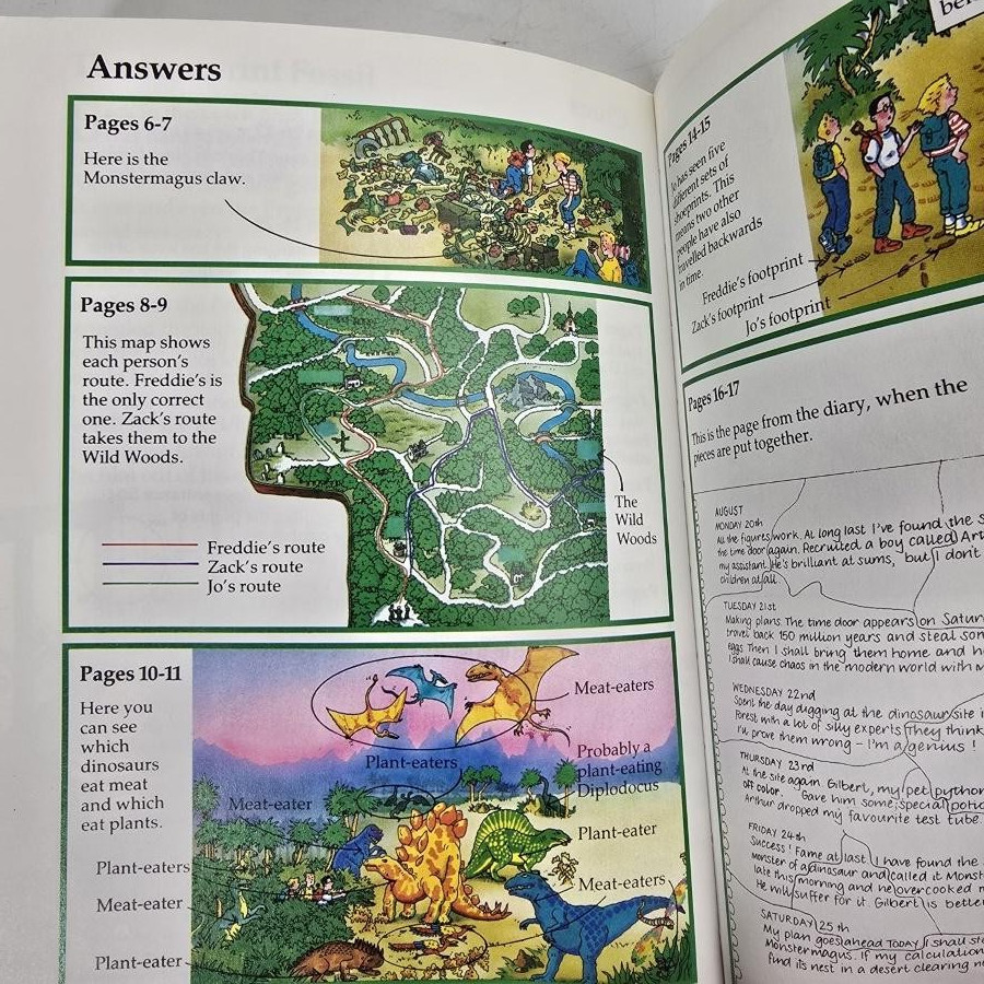 The Incredible Dinosaur Expedition Karen Dolby Usborne Puzzle Kids Book Vintatge