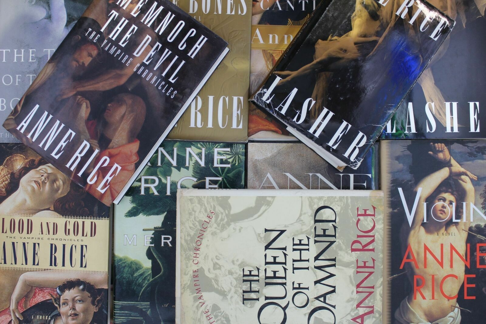 Lot of 5 Anne Rice Gothic Fiction Hardcover Books MIX