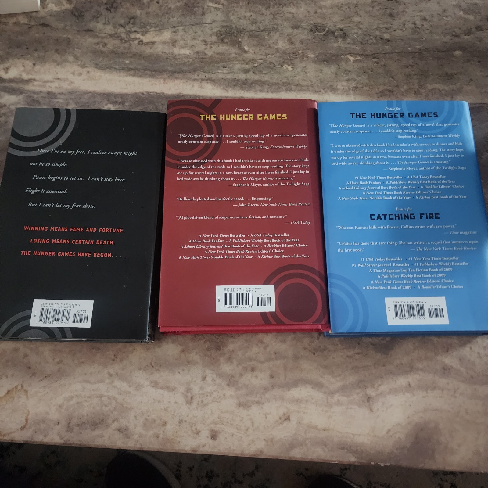 The Hunger Games Trilogy by Suzanne Collina (1st Edition) Hardcover Books w/ DJ