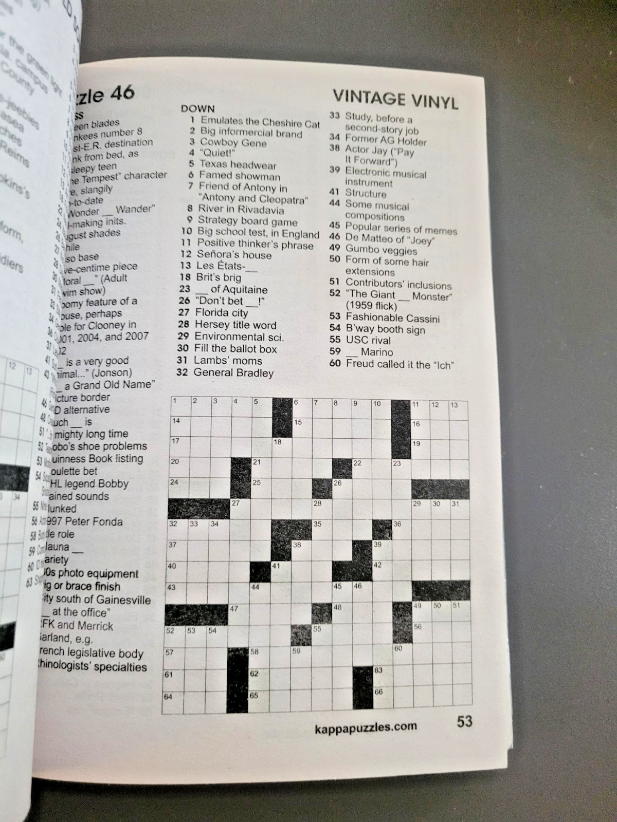 Lot of 3 Jumbo Crossword Books by Kappa -USA & 2 Superbs- 380+ Puzzle Challenges