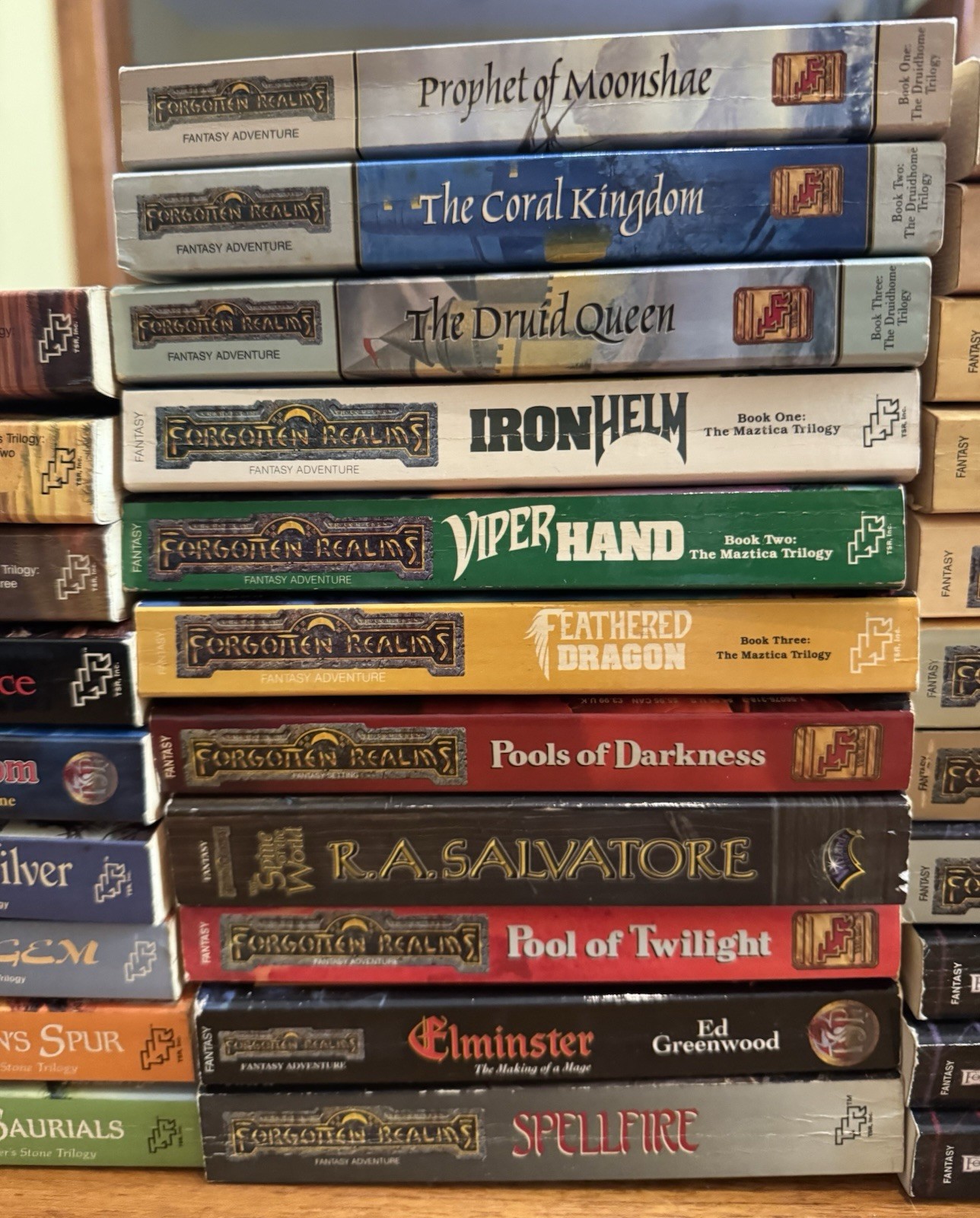 FORGOTTEN REALMS 53x PAPERBACK Book LOT Fantasy TSR Trilogies Etc