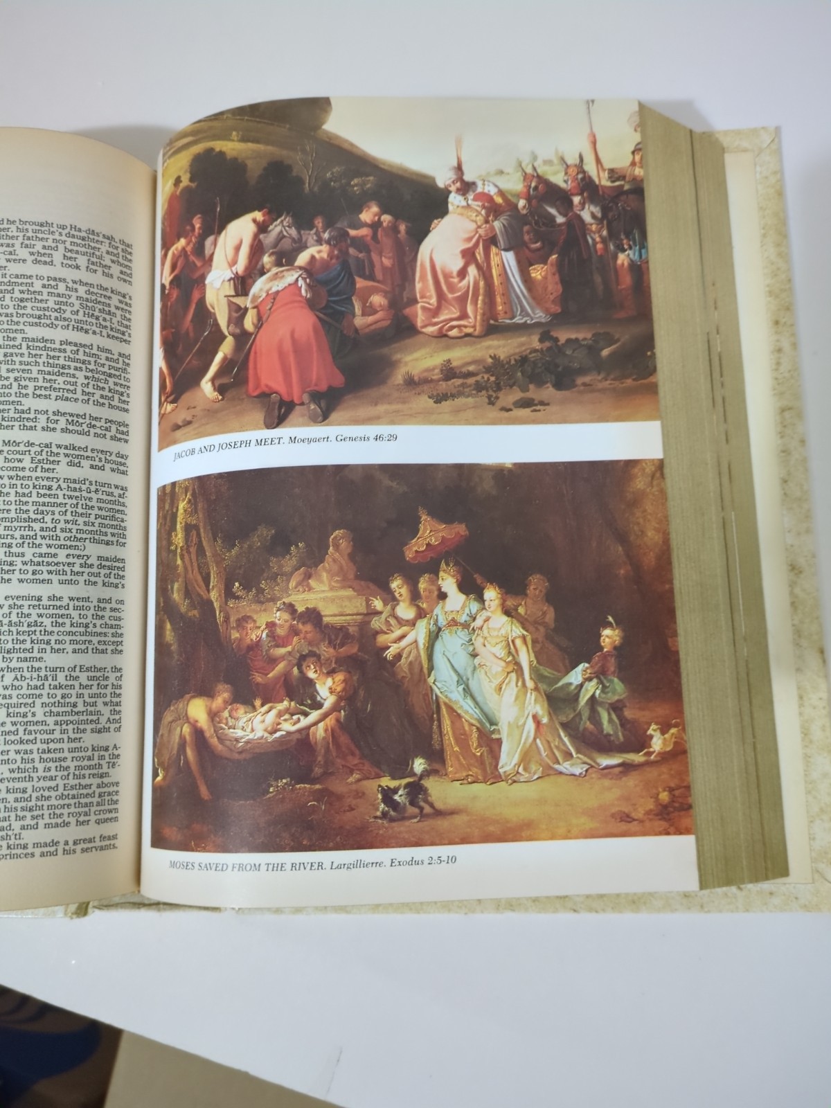 Vintage Holy Bible King James Version “Our Family Bible” 1971 White & Gold 11.5”